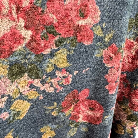Potter's Pot Floral Sweater Dress Large - Picture 3 of 5